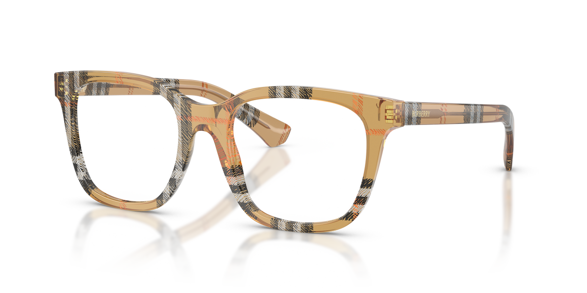Burberry BE2455 Eyeglasses Frame in 4163 Check Sand