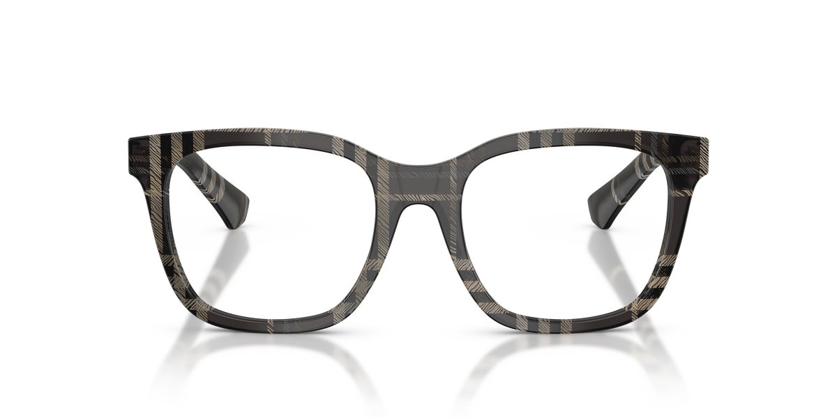 Burberry BE2455 Eyeglasses Frame in 4199 Check Grey, front view