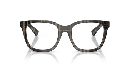 Burberry BE2455 Eyeglasses Frame in 4199 Check Grey, front view