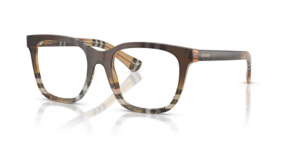 Burberry BE2455 Eyeglasses Frame in 4202 Check Gradient Sand