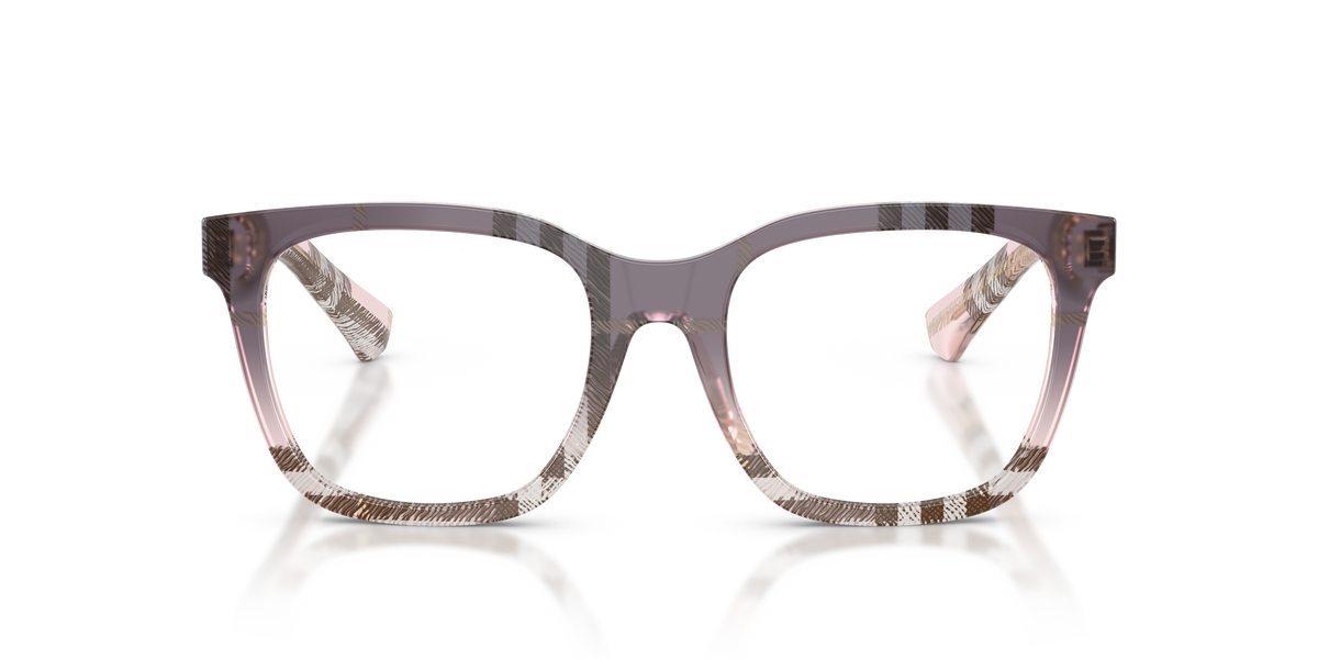 Burberry BE2455 Eyeglasses Frame in 4220 Check Gradient Bow, front view