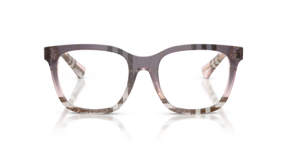 Burberry BE2455 Eyeglasses Frame in 4220 Check Gradient Bow, front view