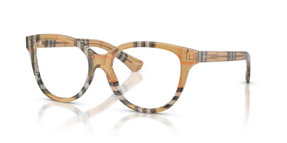 Burberry BE2456 Eyeglasses Frame in 4163 Check Sand