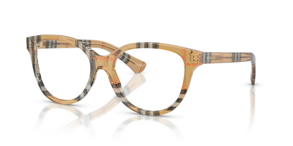 Burberry BE2456 Eyeglasses Frame in 4163 Check Sand
