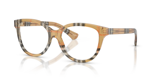 Burberry BE2456 Eyeglasses Frame in 4163 Check Sand