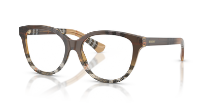 Burberry BE2456 Eyeglasses Frame in 4202 Check Gradient Sand