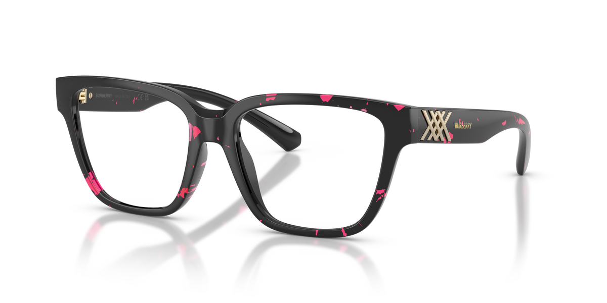 Burberry BE2457U Eyeglasses Frame in 4126 Havana Fuxia