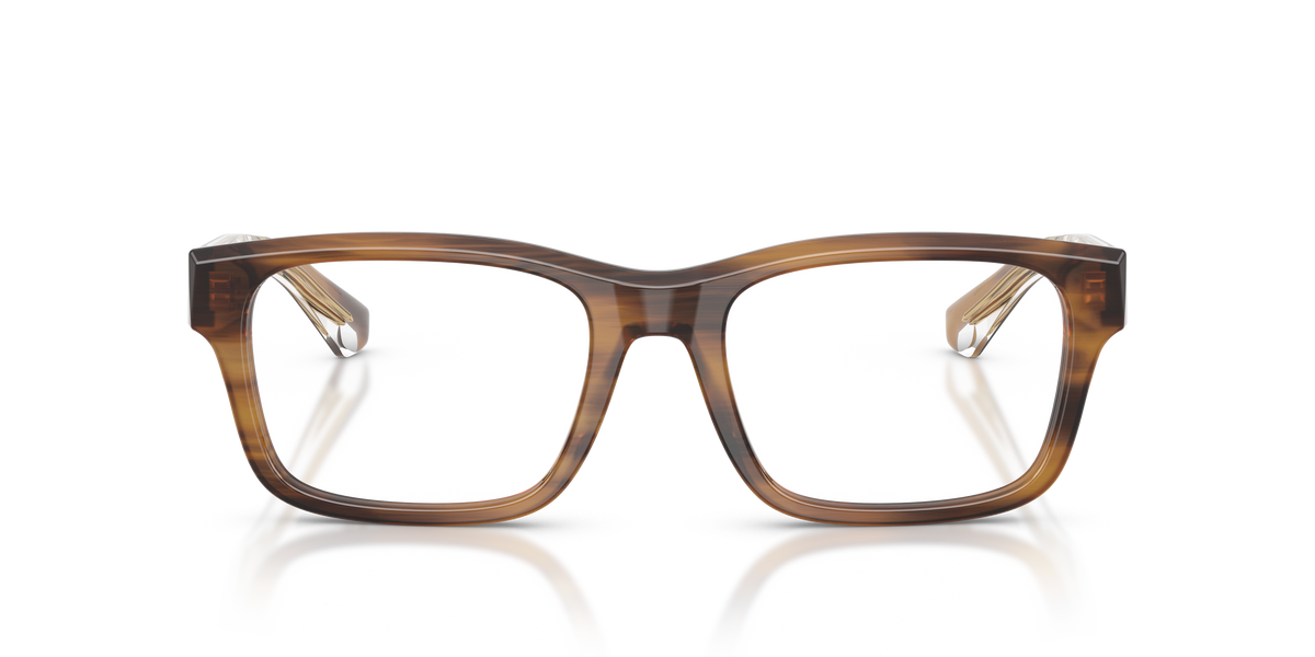 Burberry BE2469 Eyeglasses Frame in 4253 Striped Brown, front view