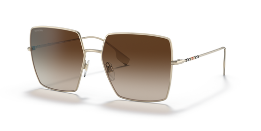 Burberry BE3133 Daphne Sunglasses in 110913 Light Gold / Gradient Brown lens
