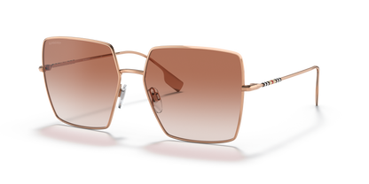 Burberry BE3133 Daphne Sunglasses in 133713 Rose Gold / Gradient Pink lens