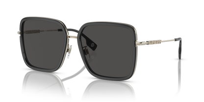 Burberry BE3145D Dionne Sunglasses in 110987 Black / Dark Grey lens
