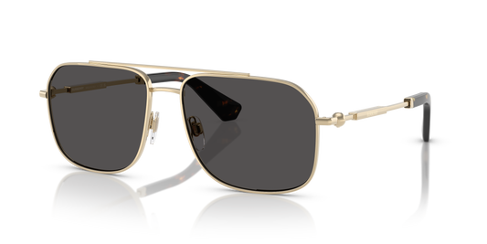 Burberry BE3159 Sunglasses in 110987 Light Gold / Dark Grey lens