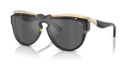 Burberry BE3162U Sunglasses in 13546G Yellow Havana / Grey Mirror Silver lens