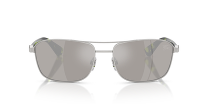 Burberry BE3163 Sunglasses in 10056G Silver / Light Grey Mirror Silver lens, front view