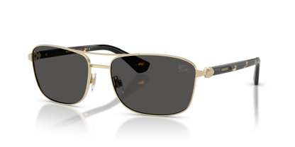 Burberry BE3163 Sunglasses in 110987 Light Gold / Dark Grey lens