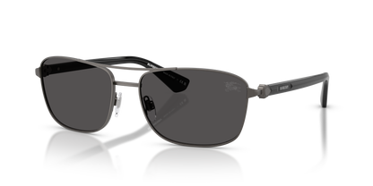 Burberry BE3163 Sunglasses in 131687 Matte Grey / Dark Grey lens