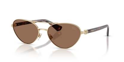 Burberry BE3165 Sunglasses in 110973 Light Gold / Dark Brown lens