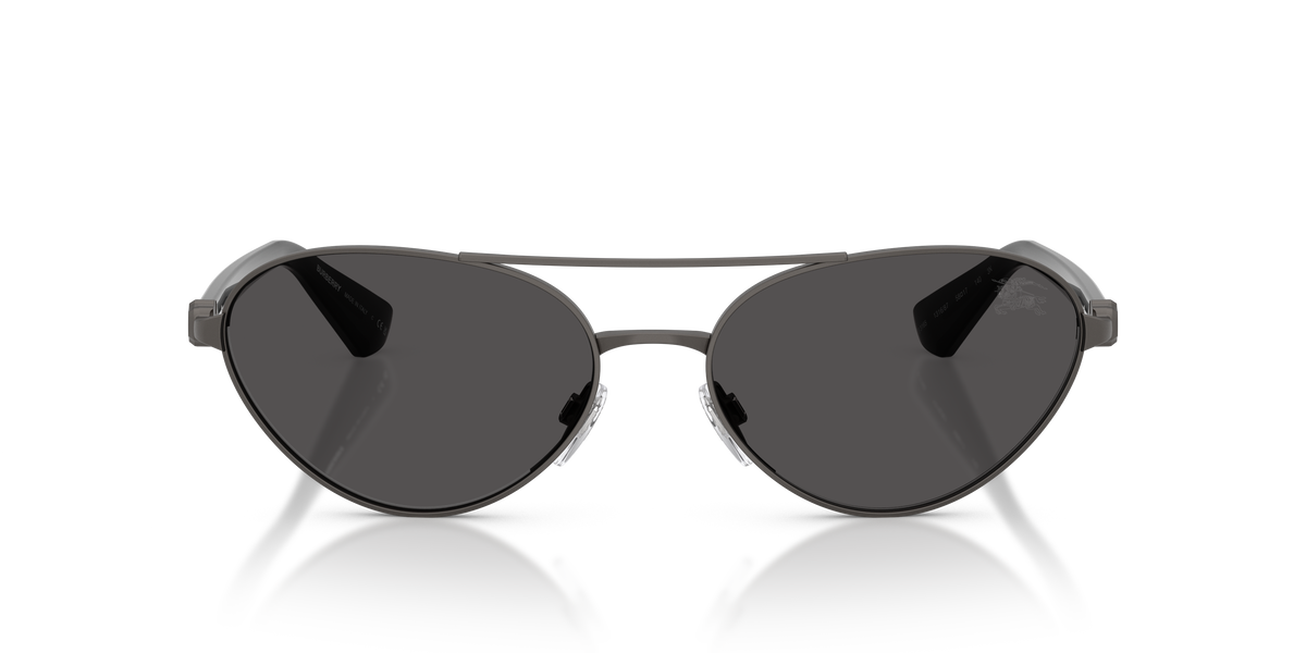 Burberry BE3165 Sunglasses in 131687 Matte Grey / Dark Grey lens, front view