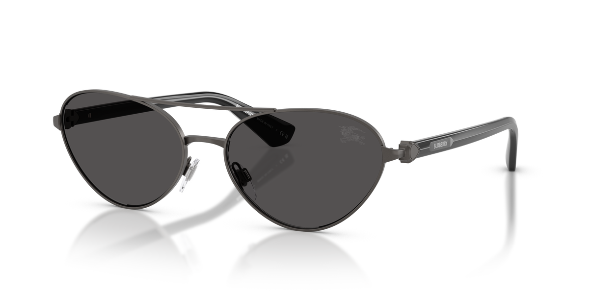 Burberry BE3165 Sunglasses in 131687 Matte Grey / Dark Grey lens