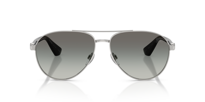 Burberry BE3167 Sunglasses in 100511 Silver / Grey Gradient lens, front view