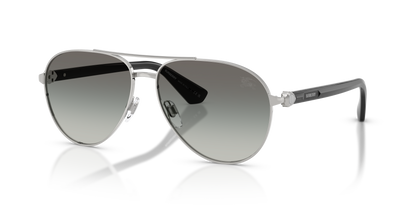 Burberry BE3167 Sunglasses in 100511 Silver / Grey Gradient lens