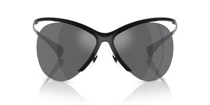 Burberry BE3168 Sunglasses in 10016G Black / Grey Mirror Silver lens, front view