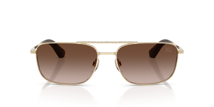 Burberry BE3170 Sunglasses in 110913 Light Gold / Brown Gradient lens, front view