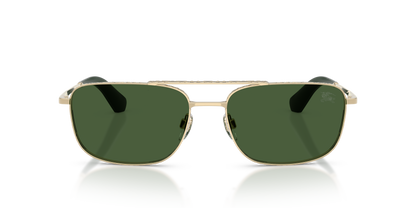 Burberry BE3170 Sunglasses in 110971 Light Gold / Dark Green lens, front view
