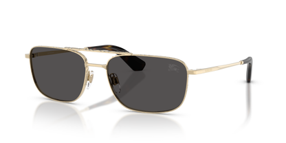Burberry BE3170 Sunglasses in 110987 Light Gold / Dark Grey lens