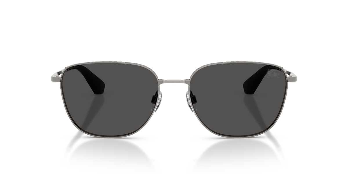 Burberry BE3171 Sunglasses in 100387 Gunmetal / Dark Grey lens, front view