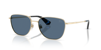Burberry BE3171 Sunglasses in 110980 Oro Chiaro / Blue lens