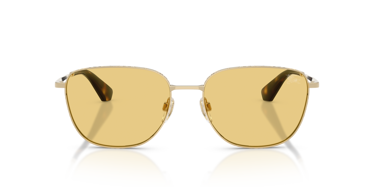 Burberry BE3171 Sunglasses in 110985 Light Gold / Yellow lens, front view
