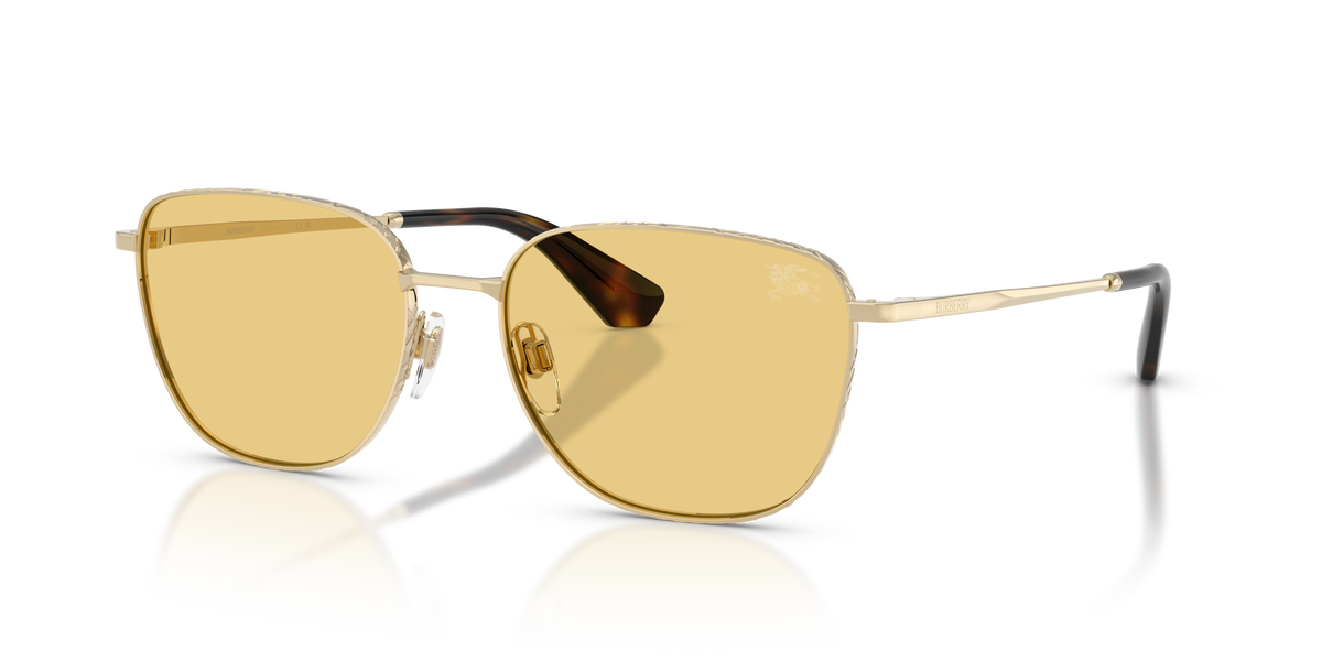 Burberry BE3171 Sunglasses in 110985 Light Gold / Yellow lens