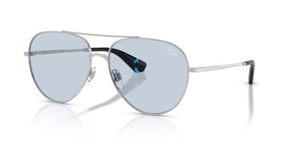 Burberry BE3172 Sunglasses in 100572 Silver / Azure lens