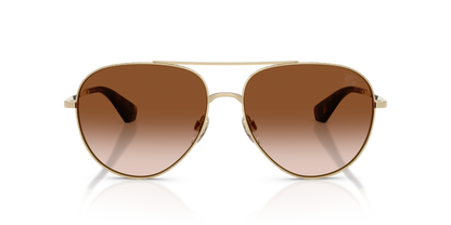 Burberry BE3172 Sunglasses in 110913 Light Gold / Brown Gradient lens, front view
