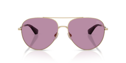 Burberry BE3172 Sunglasses in 110969 Light Gold / Dark Violet lens, front view