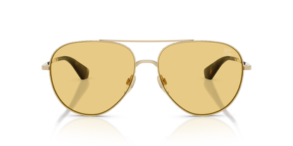 Burberry BE3172 Sunglasses in 110985 Light Gold / Yellow lens, front view
