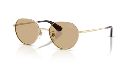 Burberry BE3173D Sunglasses in 110973 Light Gold / Dark Brown lens
