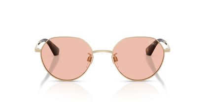 Burberry BE3173D Sunglasses in 110984 Light Gold / Dark Pink lens, front view