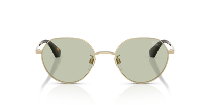 Burberry BE3173D Sunglasses in 1109/2 Light Gold / Light Green lens, front view