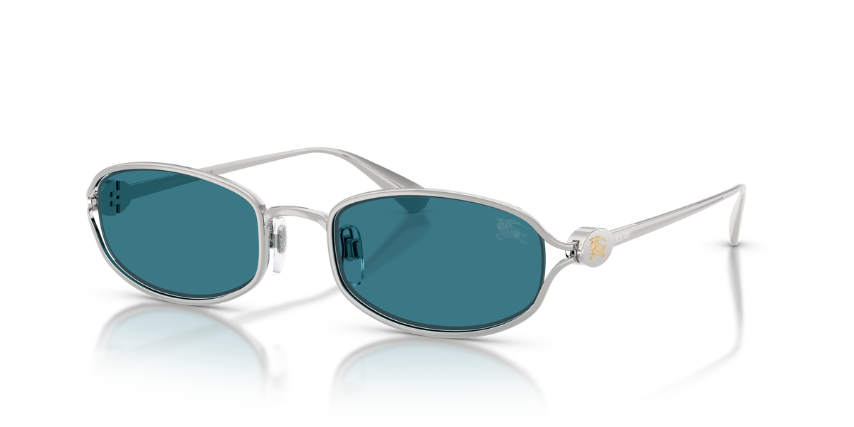 Burberry BE3177 Sunglasses in 100580 Silver / Blue lens