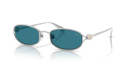 Burberry BE3177 Sunglasses in 100580 Silver / Blue lens