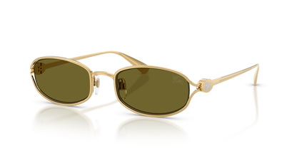 Burberry BE3177 Sunglasses in 1017/2 Gold / Dark Green lens