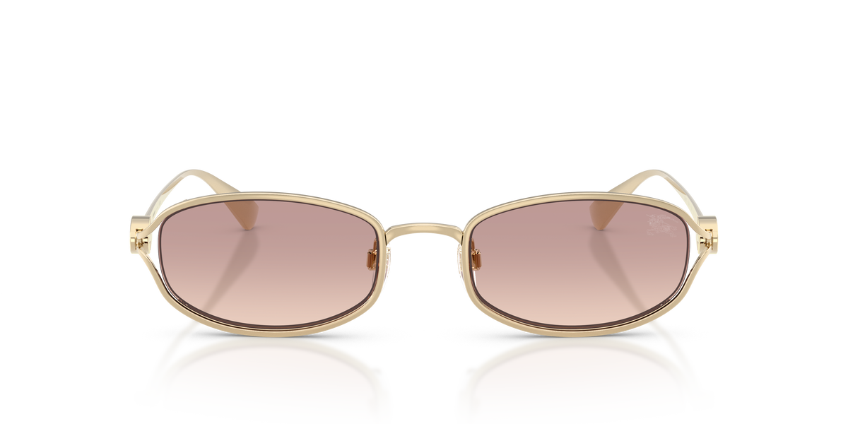 Burberry BE3177 Sunglasses in 110913 Light Gold / Brown Gradient lens, front view