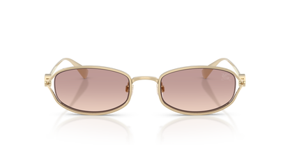 Burberry BE3177 Sunglasses in 110913 Light Gold / Brown Gradient lens, front view