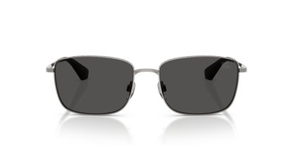 Burberry BE3178 Sunglasses in 100387 Gunmetal / Dark Grey lens, front view