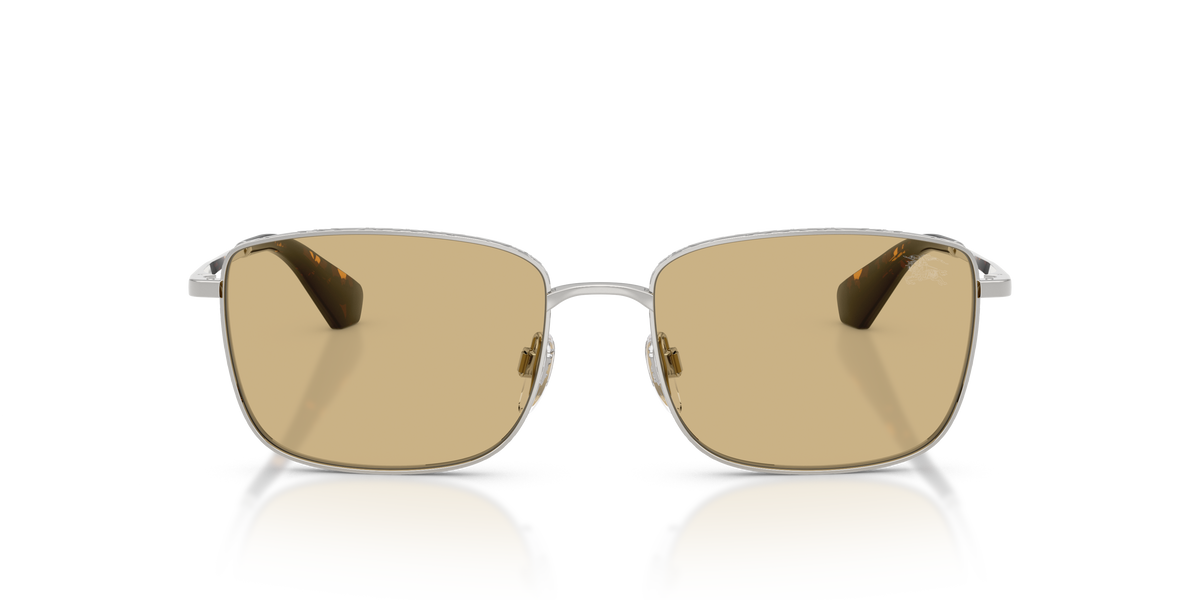 Burberry BE3178 Sunglasses in 100585 Silver / Yellow lens, front view