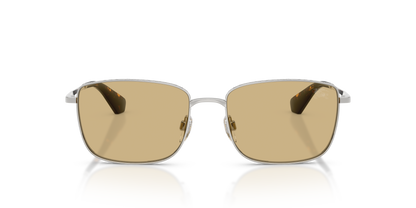 Burberry BE3178 Sunglasses in 100585 Silver / Yellow lens, front view
