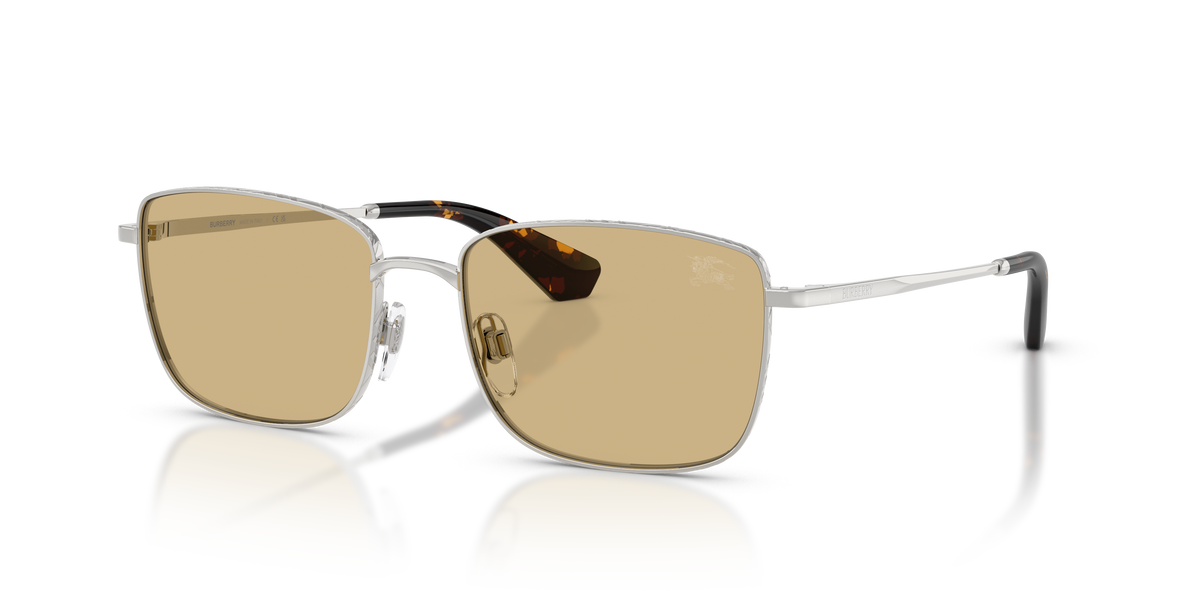 Burberry BE3178 Sunglasses in 100585 Silver / Yellow lens