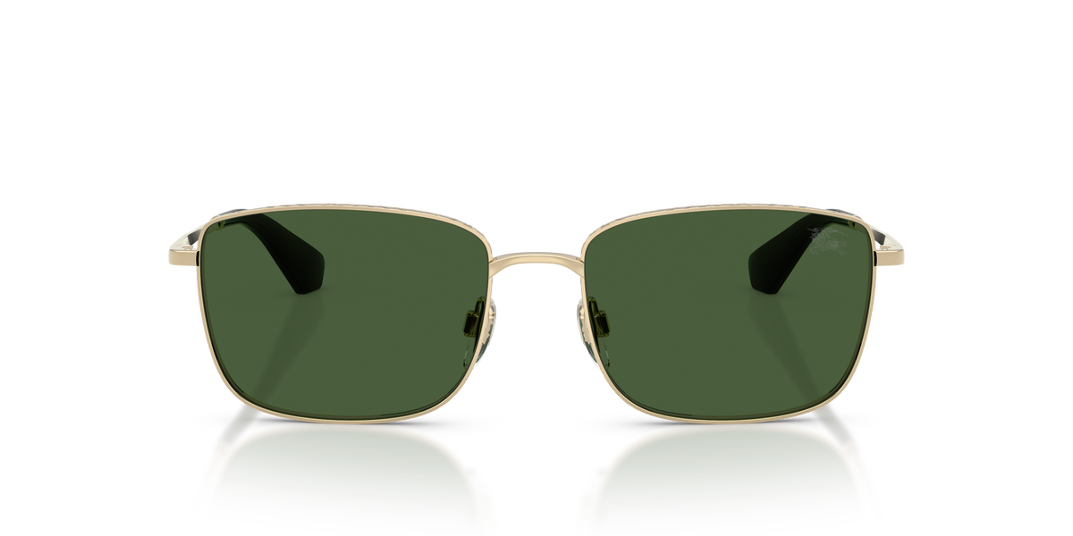 Burberry BE3178 Sunglasses in 110971 Light Gold / Dark Green lens, front view
